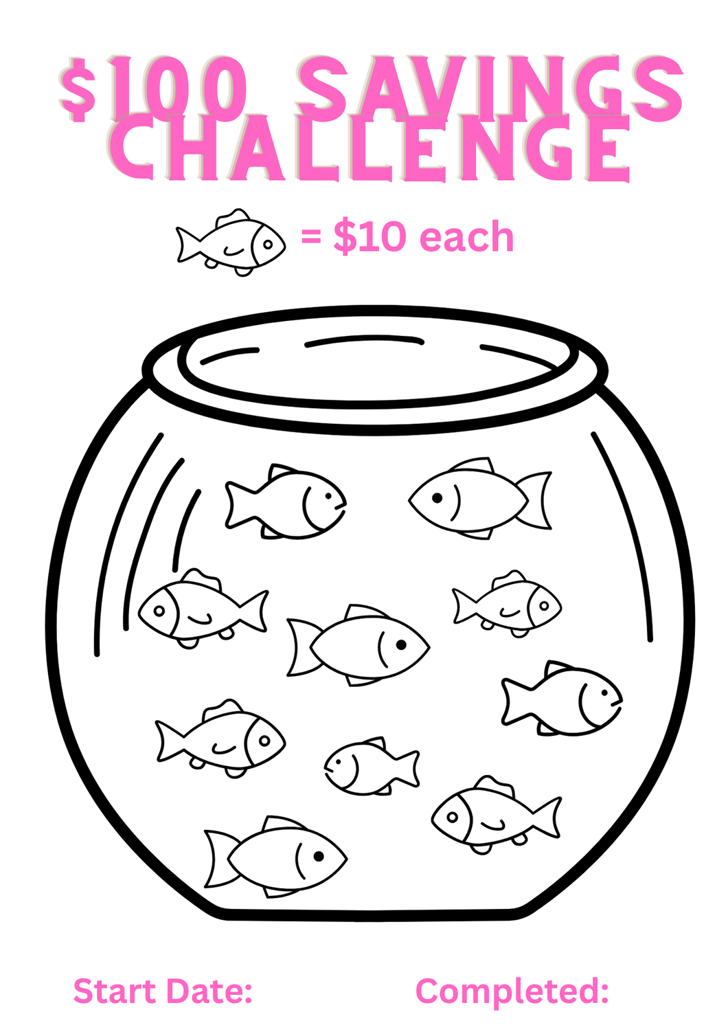 $100 Savings Challenge